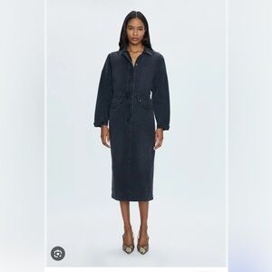 Pistola TESS DENIM MIDI DRESS - COUPE